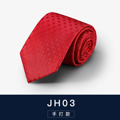 Red Zipper Wedding Suit Business Tie