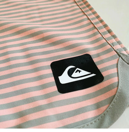 Men's Striped Quick-Dry Beach Shorts - Loose Fit Swim Trunks