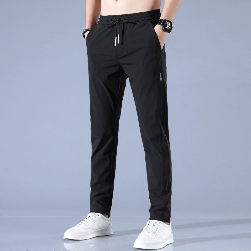 Quick-Dry Pants Men's Summer Thin Sports Pants Ice Silk