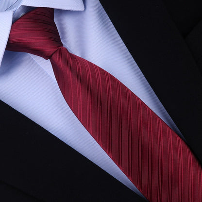 Red Zipper Wedding Suit Business Tie