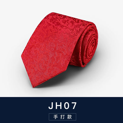 Red Zipper Wedding Suit Business Tie