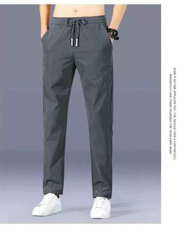 Quick-Dry Pants Men's Summer Thin Sports Pants Ice Silk