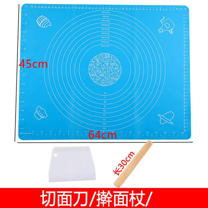 Dough Kneading Silica Gel Pad For Home Food Grade Dough Mat Non Slip Anti-Stick Rolled Flour Mat Heatproof Baking Mat