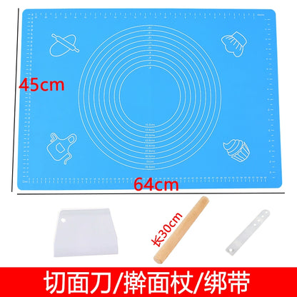 Dough Kneading Silica Gel Pad For Home Food Grade Dough Mat Non Slip Anti-Stick Rolled Flour Mat Heatproof Baking Mat