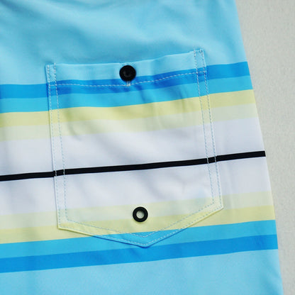 Men's Plus Size Knee-Length Board Shorts - Casual Beach Swimwear