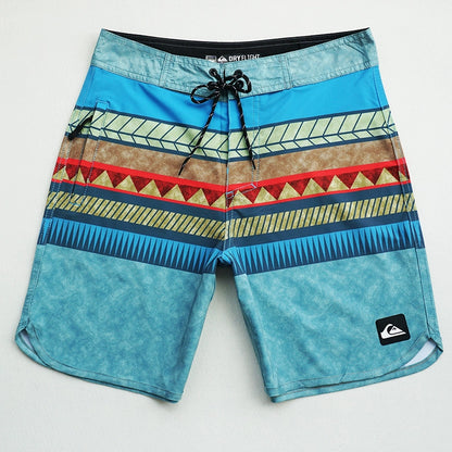 Men's Plus Size Knee-Length Board Shorts - Casual Beach Swimwear