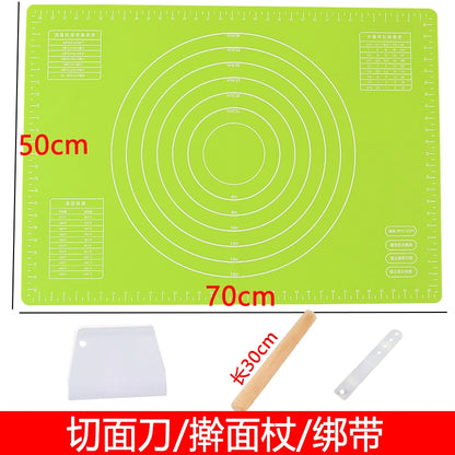 Dough Kneading Silica Gel Pad For Home Food Grade Dough Mat Non Slip Anti-Stick Rolled Flour Mat Heatproof Baking Mat