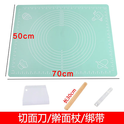 Dough Kneading Silica Gel Pad For Home Food Grade Dough Mat Non Slip Anti-Stick Rolled Flour Mat Heatproof Baking Mat