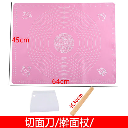 Dough Kneading Silica Gel Pad For Home Food Grade Dough Mat Non Slip Anti-Stick Rolled Flour Mat Heatproof Baking Mat