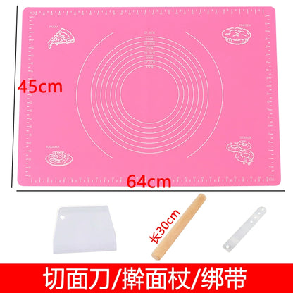 Dough Kneading Silica Gel Pad For Home Food Grade Dough Mat Non Slip Anti-Stick Rolled Flour Mat Heatproof Baking Mat