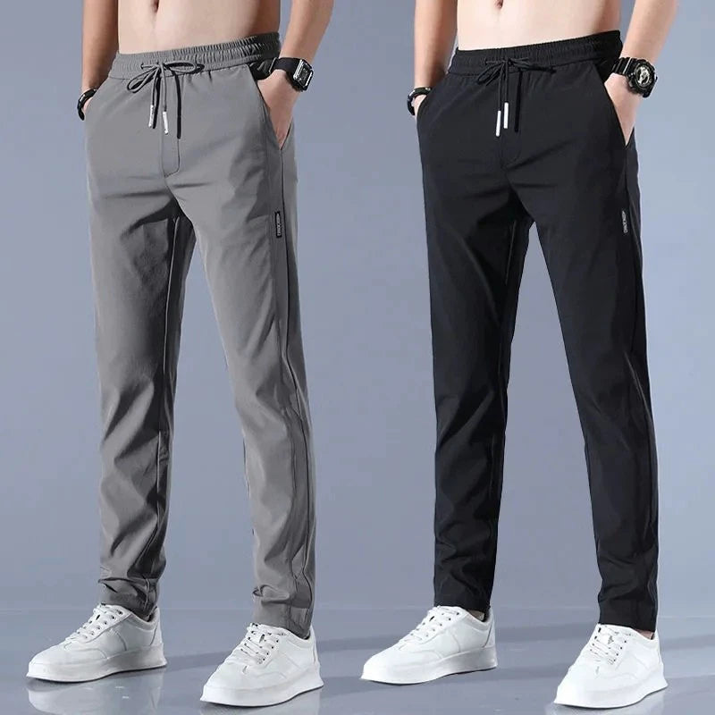 Quick-Dry Pants Men's Summer Thin Sports Pants Ice Silk