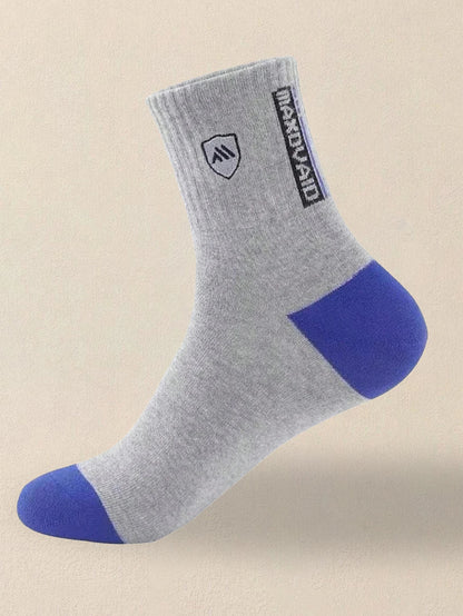 5PCS Set Mens Ultra Breathable Stylish Sports Socks for High Performance Basketball Football Fashion Multipack