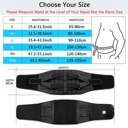 Double Pull Back Lumbar Support Belt Waist Orthopedic Corset Men Women Spine Decompression Waist Trainer Brace Back Pain Relief San Remo Shops