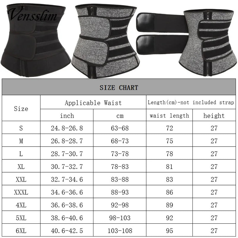 Waist Trainer Corset Trimmer Belt for Women Weight Loss Sweat Strap Body Shaper Belly Cincher Sports Girdle Fat Burner Band