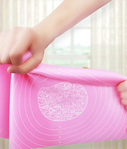 Tapete de silicona para amasar masa, tapete de silicona para hornear, pizza, pasteles, masa, repostería, cocina, parrilla, utensilios para hornear, tapete de mesa, hoja de almohadilla