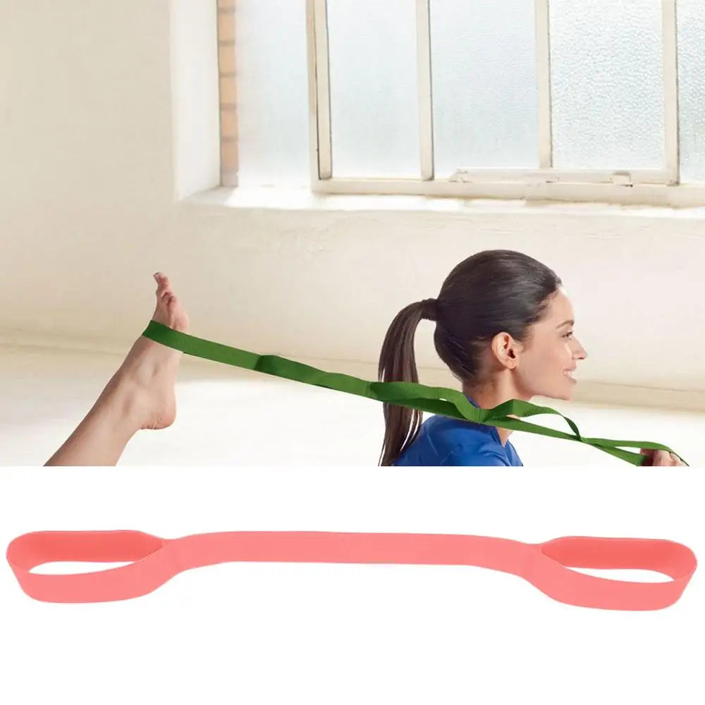 8-shaped Fitness Resistance Band Sports Workout Elastic Band Home Fitness Silicone Pull Rope Yoga Training Exercise Equipment