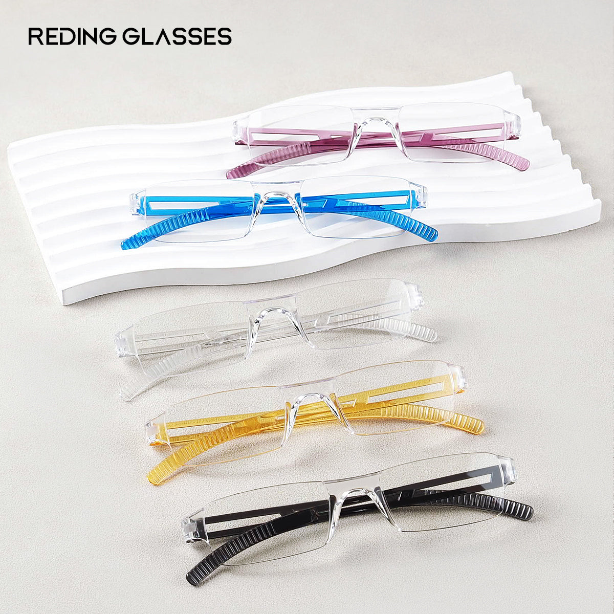 Integrated Reading Glasses, Clear Lenses