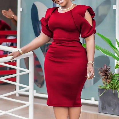 Große Größe Damen Kleid Mode Formal