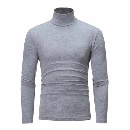 Casual Slim Fit Basic Rollkragen Hoher Kragen Männlich Herbst 1