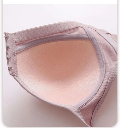 36-44 B C Front Buckle Bras Thin Cup Bralette Underwear Large Cup Plus Size Seamless Brassiere