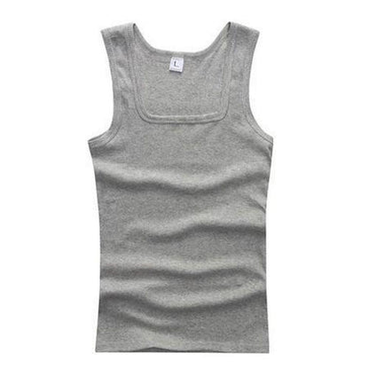 3/6 Pcs Men's Cottons Elastic Tank Top