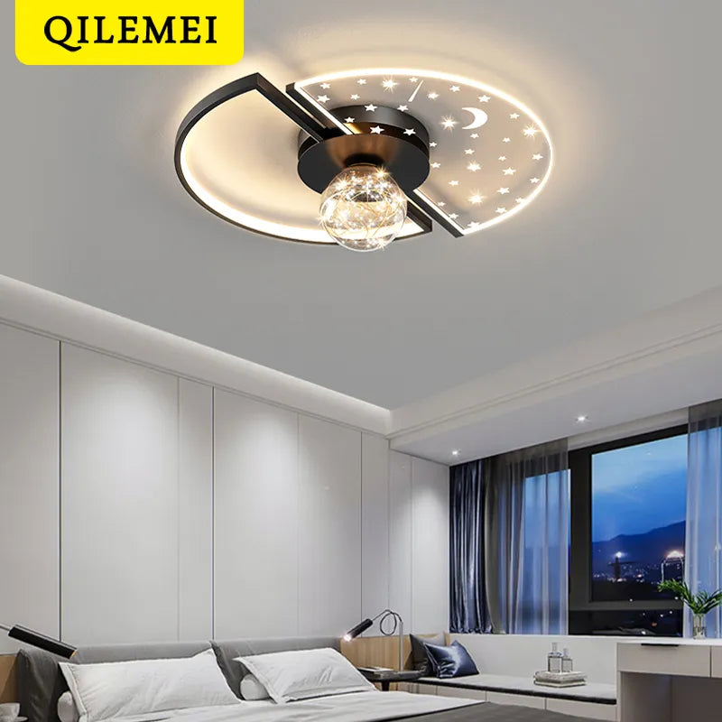 Nordic Bedroom LED Ceiling Lights Atmosphere Living Room LED Ceiling Lamp 2023 New Simple Master Bedroom Lighting Home Fixtures San Remo Shops