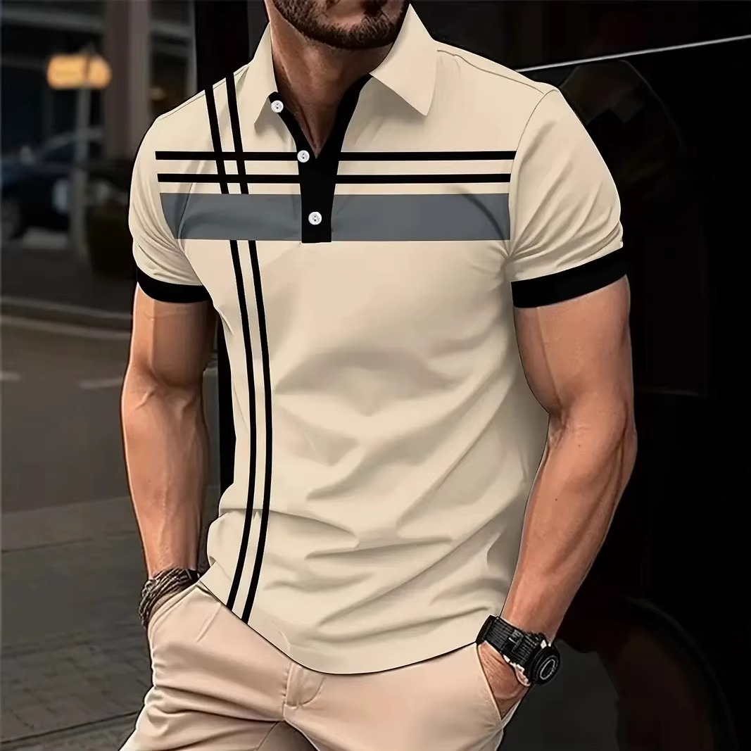 Slim Fit 3D Digital Print Polo
