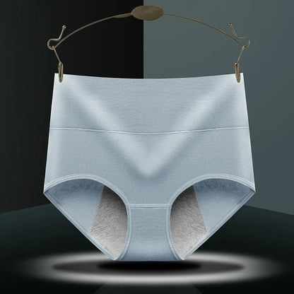 High Waist Cotton Menstrual Panties for Full Coverage and Leak Protection