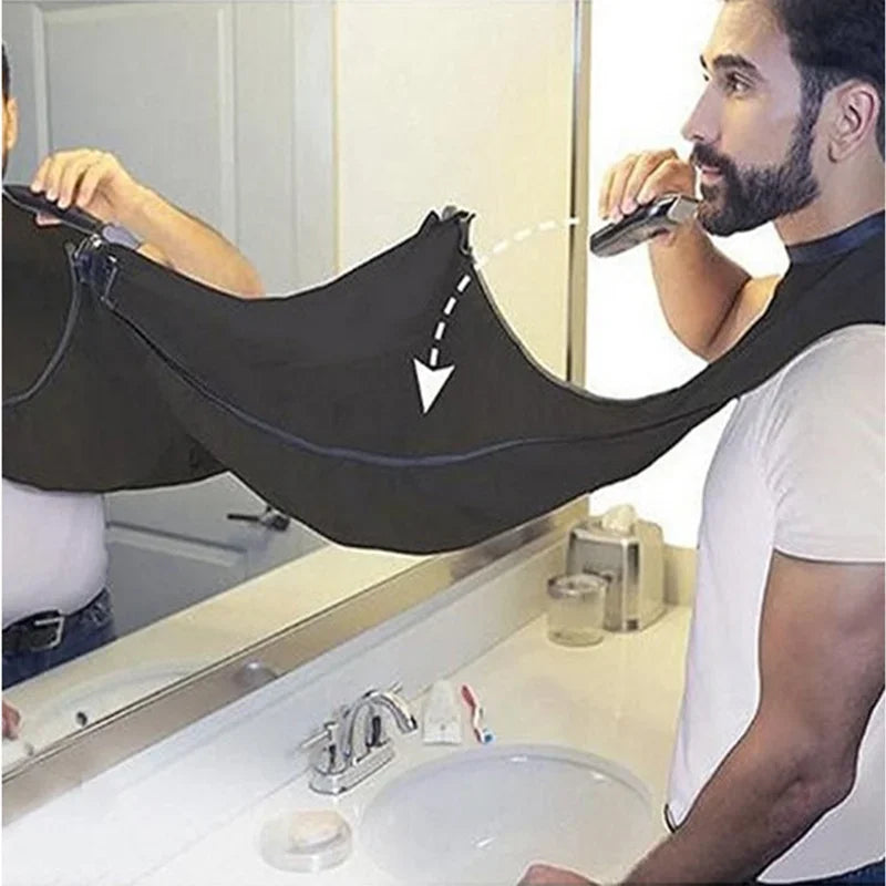 Men's Shave Beard Collector Non-Stick Beard Shaving Cape With Strong Suction Cup Men Gift Beard Gathering Cloth Bib Apron San Remo