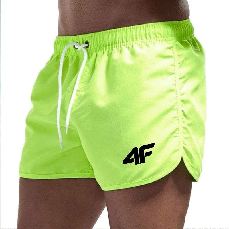 Men's Shorts  Beach Trunks Summer Swim Gym Pants Quick Drying Swimming  Ventilate Drawstring
