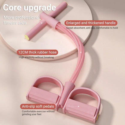 Multi-Tube Resistance Band with Pedal Puller - 6-Tube System