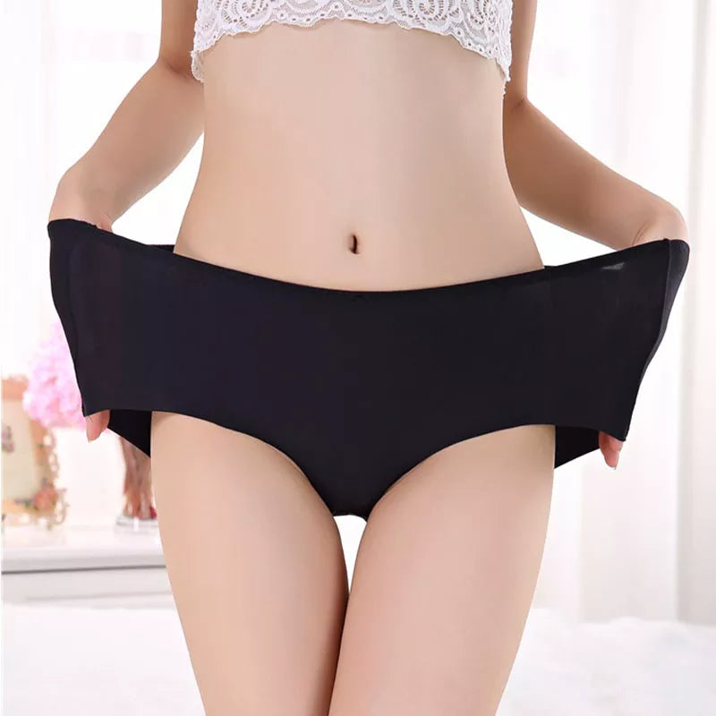 Women's Briefs Stretching Boyshort Plus Size XXXL High Waist Underwear Female Sexy Ultra-Thin Panties Seamless Pants Fashion New Desers