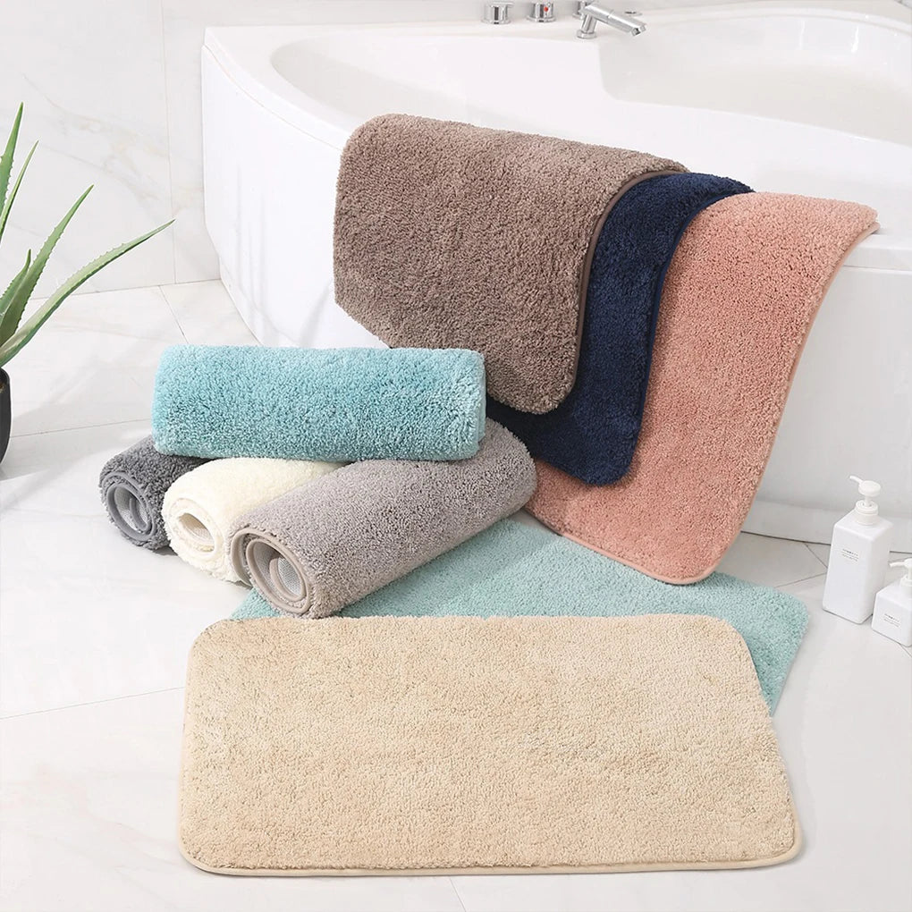 Non-Slip Bathroom Mat Made With Polyester For Safety And Durability Essential For Bathroom Soft San Remo Shops