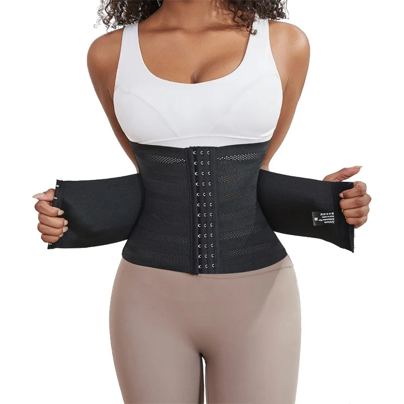 MiiOW Waist Trainer Corset Women Binders Shapers Tummy Wrap Body Shapewear Slimming Belt Flat Belly Workout Postpartum Girdle