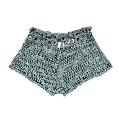 Beach Shorts Knit Crochet Cutout