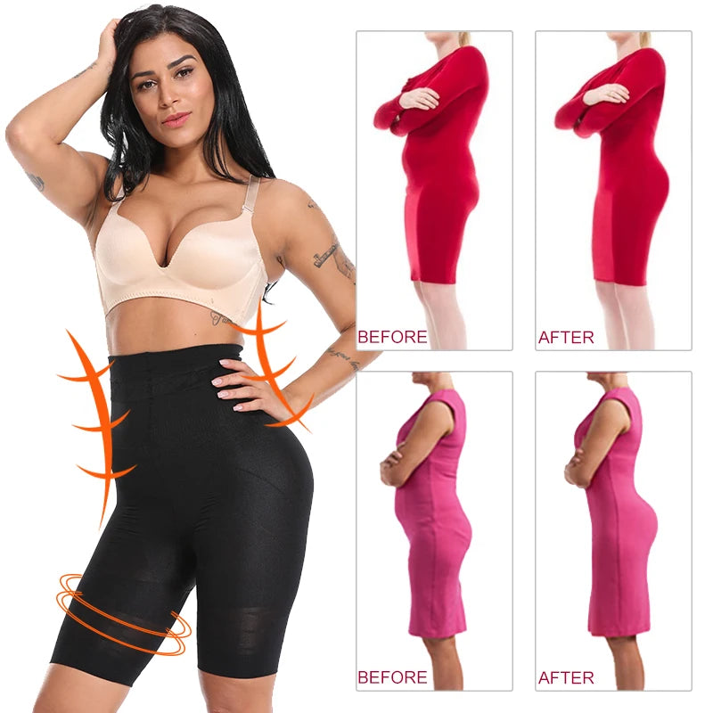 Women High Waist Seamless Waist Trainer Body Shaper Briefs Firm Control Tummy Thong Shapewear Panties Girdle Slimming Underwear San Remo