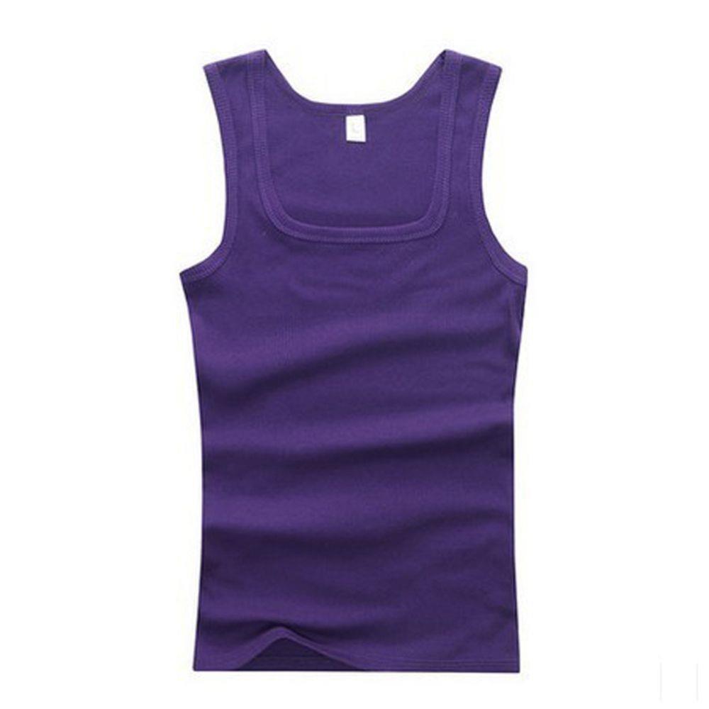 3/6 Pcs Men's Cottons Elastic Tank Top