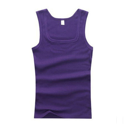 3/6 Pcs Men's Cottons Elastic Tank Top