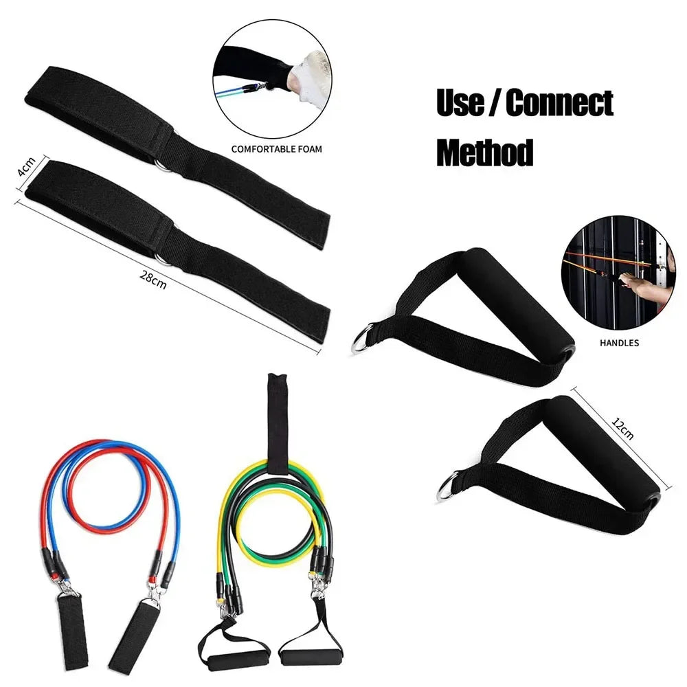 Fitness Training Tension Rope Multi-functional Elastic Yoga Tensioner Resistance Band Strength Training Tension Training Band San Remo Shops