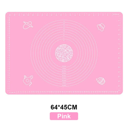 Tapete de silicona para amasar masa, tapete de silicona para hornear, pizza, pasteles, masa, repostería, cocina, parrilla, utensilios para hornear, tapete de mesa, hoja de almohadilla