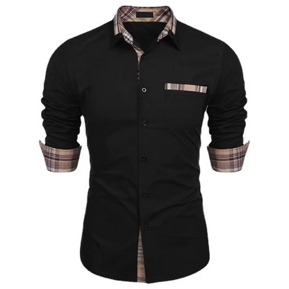 long-sleeved casual shirt