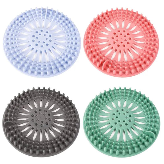 1Pcs Silicone Drain Strainer Shower Hair Catcher Hair Sewer Filter Floor Drain Strainer For Kitchen Bathroom Accessories San Remo Shops