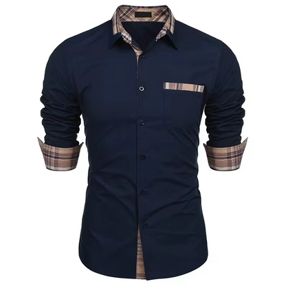 long-sleeved casual shirt