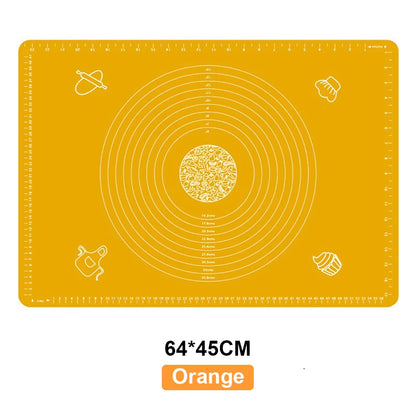 Tapete de silicona para amasar masa, tapete de silicona para hornear, pizza, pasteles, masa, repostería, cocina, parrilla, utensilios para hornear, tapete de mesa, hoja de almohadilla