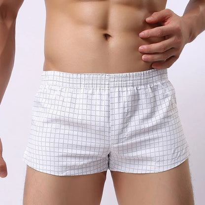 Men's Cotton boxer shorts Plaid