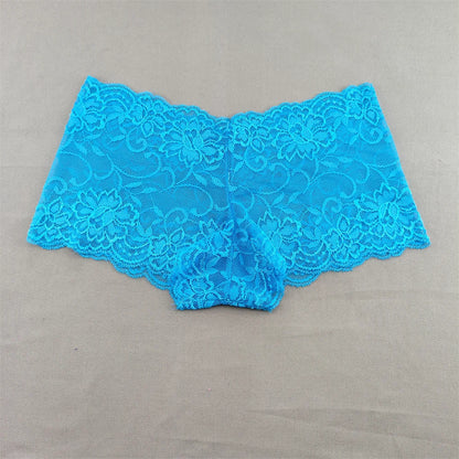 Lace Transparent Floral pantie Solid Color  Breathablle Soft