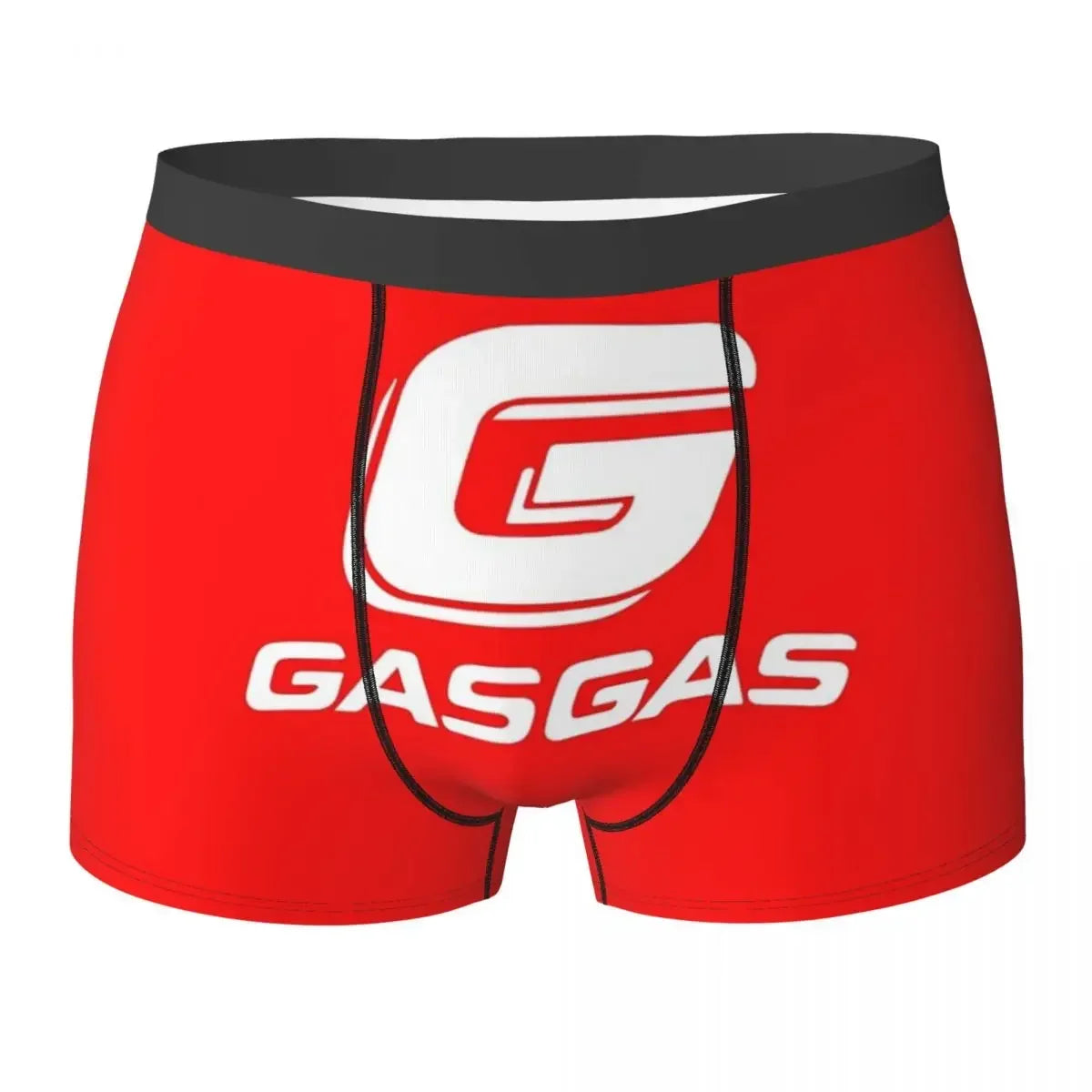 Boxer Underpants Shorts Gasgas Plaid Logo Panties Male Ventilate Underwear For Homme Man Boyfriend Gift