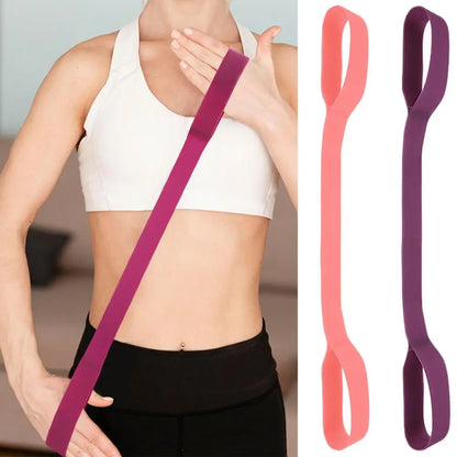 8-shaped Fitness Resistance Band Sports Workout Elastic Band Home Fitness Silicone Pull Rope Yoga Training Exercise Equipment