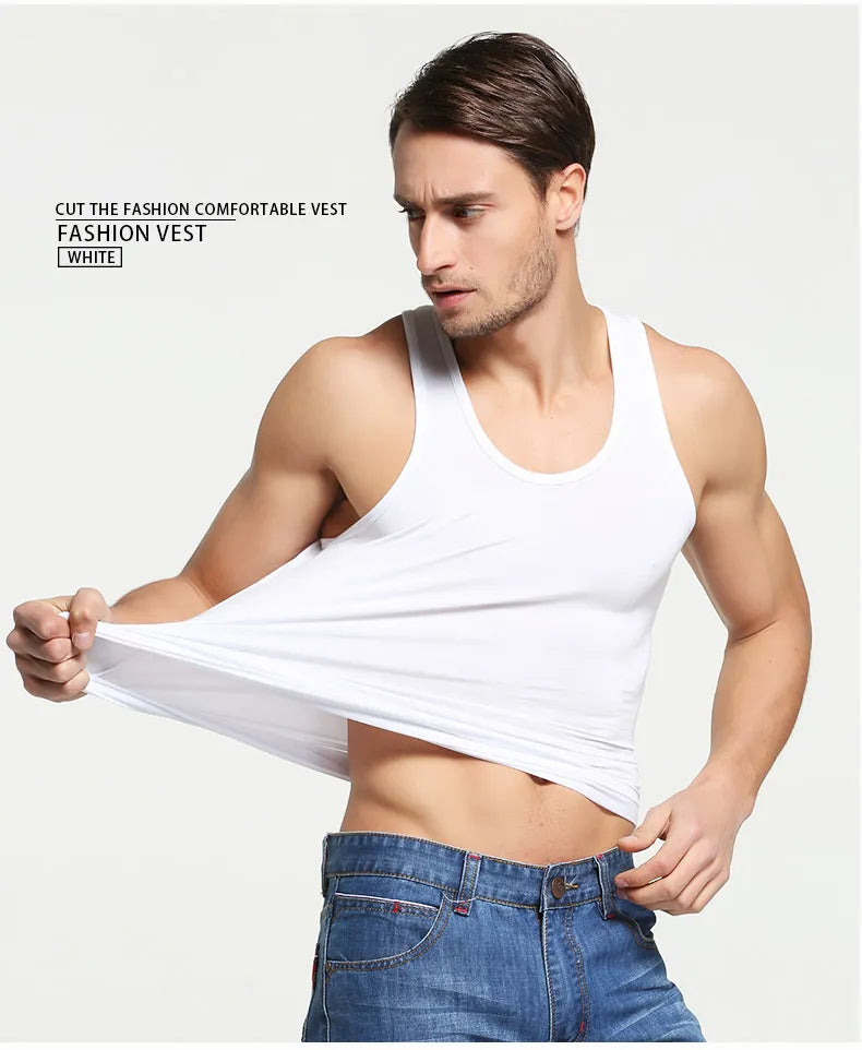 HOT Sale Men's Casual Tank Tops Summer Bodybuilding Sleeveless Vest Square Collar Fashion Male Tees Workout Vest Factory Outlet San Remo