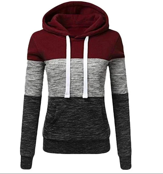 Women's Tricolor Sweatshirt Pullovers Woman Clothing Graphic Sweatshirts New Hoodies and Sweatshirts Hooded Shirt Hoody Clothes